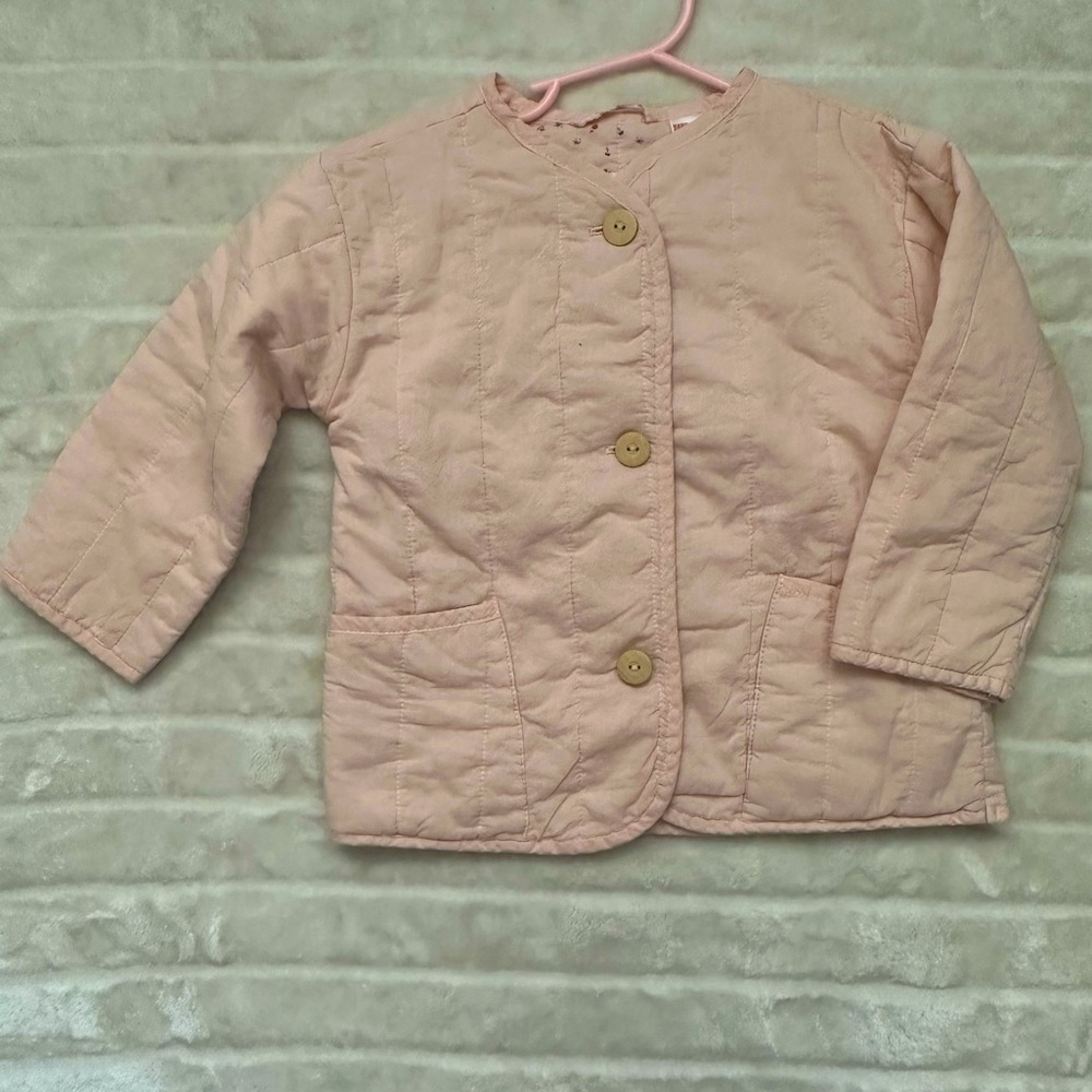 ZARA girls pink light weight jacket